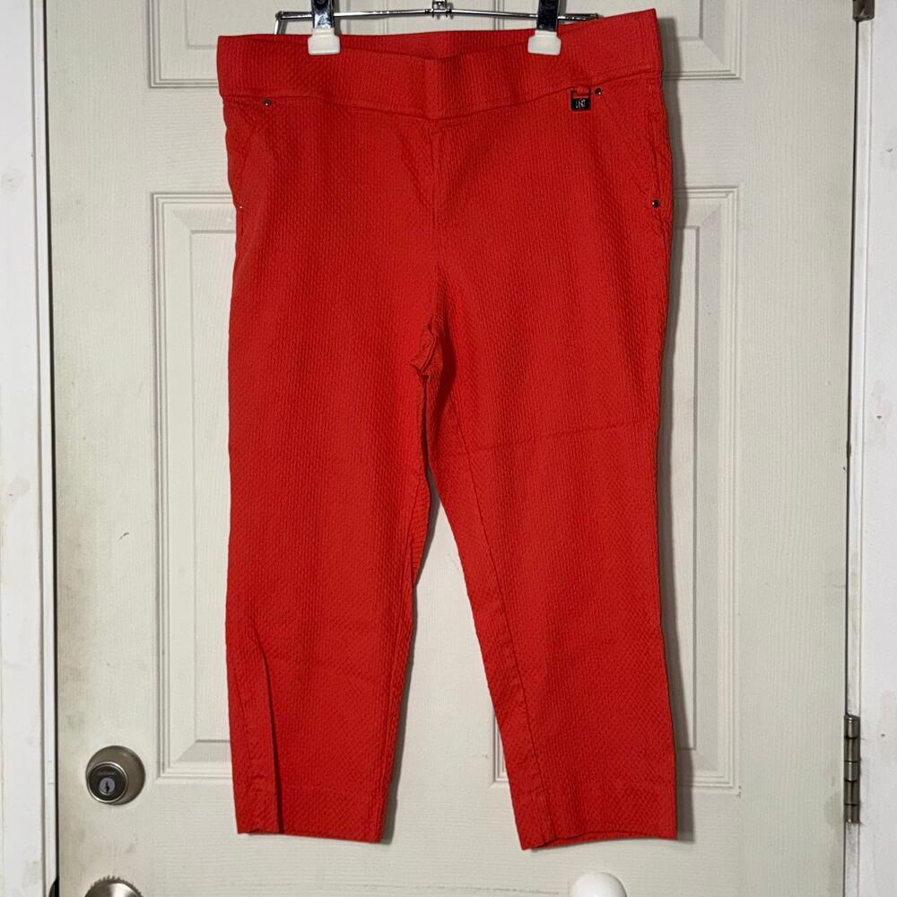Rafaella Capris Salmon Orage Color Sz 18